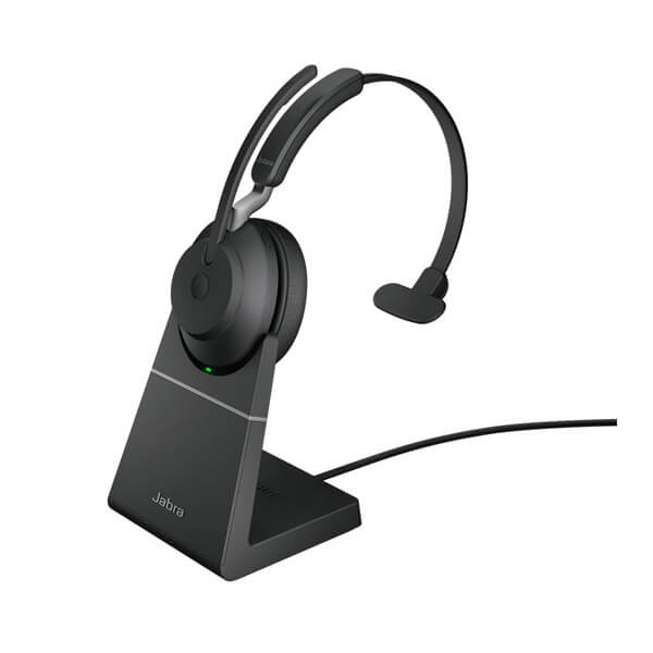Jabra Evolve2 65, Link380a UC Mono Stand Black